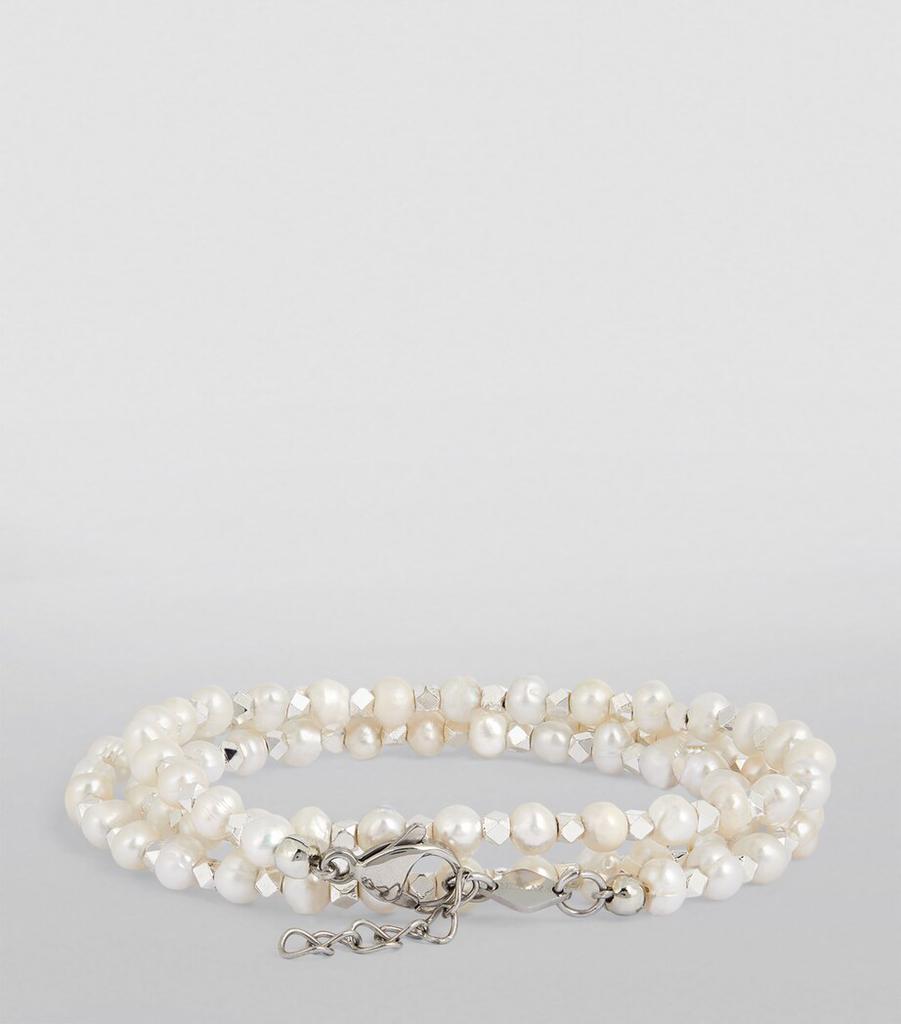 Nialaya Pearl Wrap Bracelet