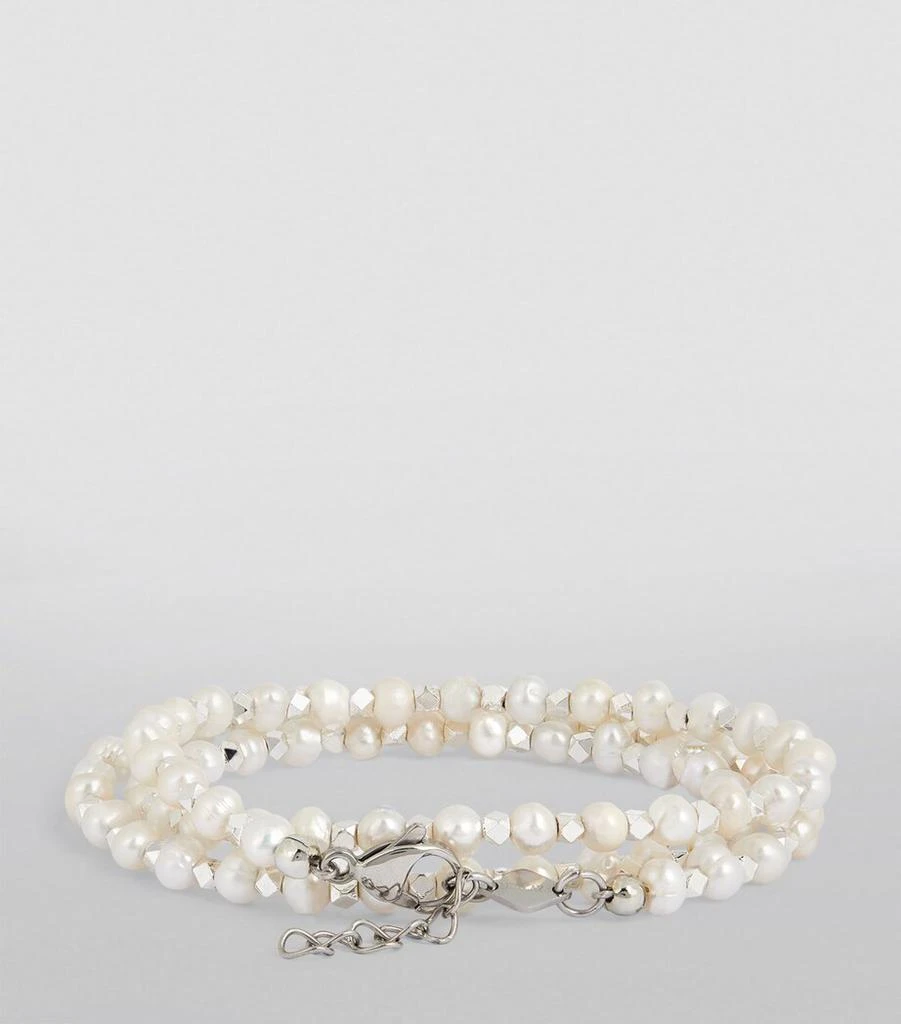 Nialaya Pearl Wrap Bracelet 2