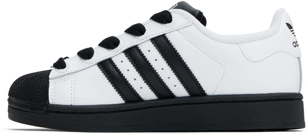 Adidas Big Kids White & Black Superstar II Sneakers 3