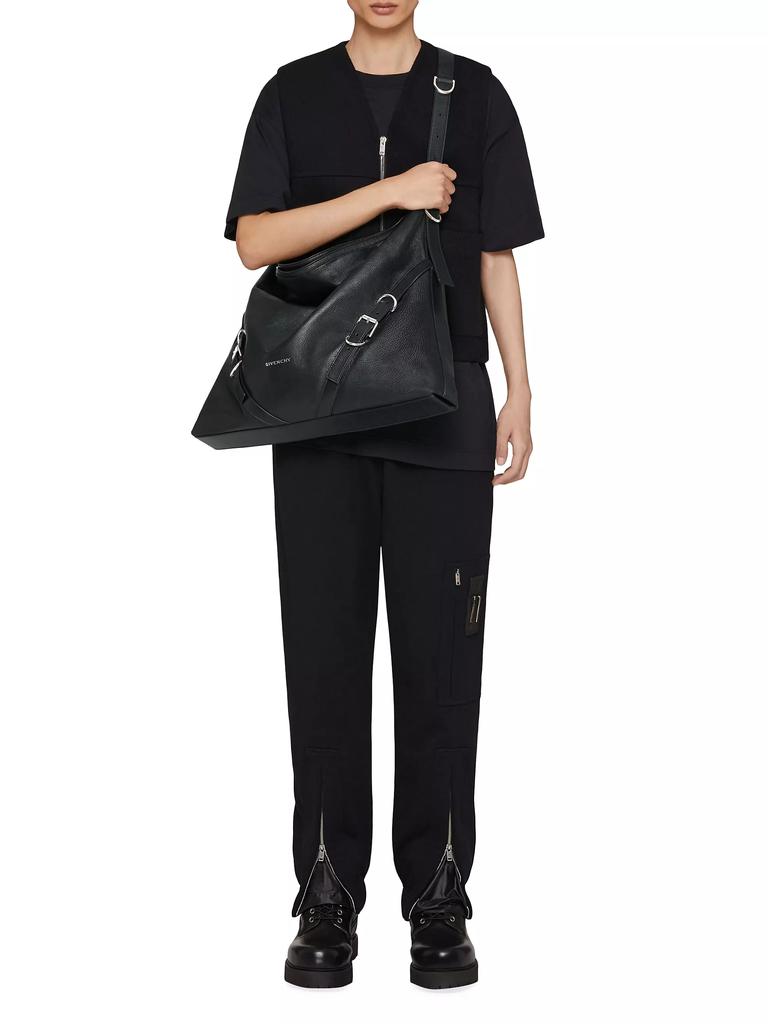 早い者勝ち【GIVENCHY】Voyou ラージ ショルダーバッグ Givenchy Voyou レザーショルダーバッグ | ブラック | FARFETCH JP