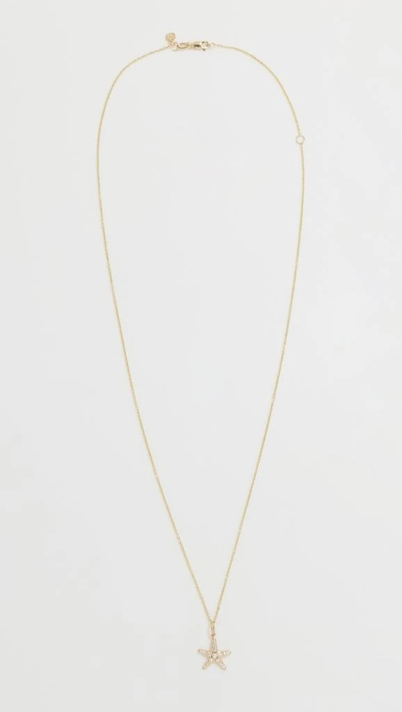 Sydney Evan 14k Small Starfish Charm Necklace 3