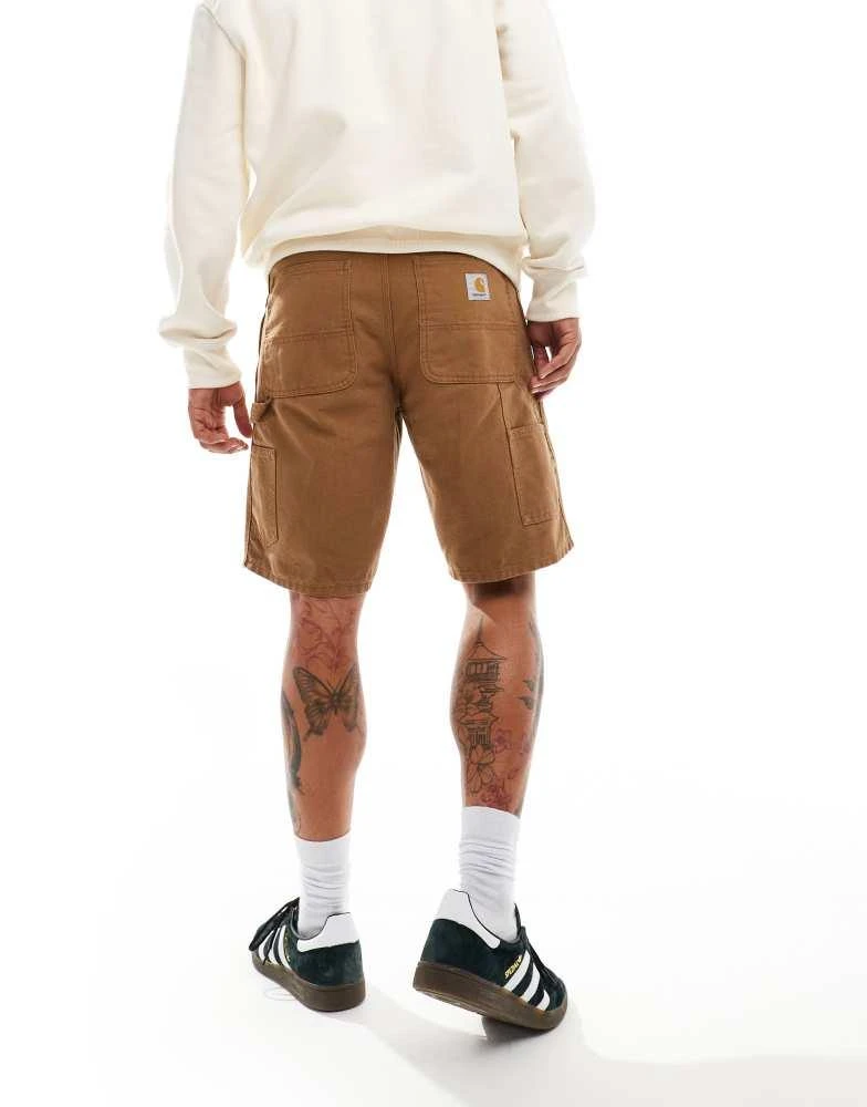 Carhartt WIP Carhartt WIP single knee carpenter jort in brown 1