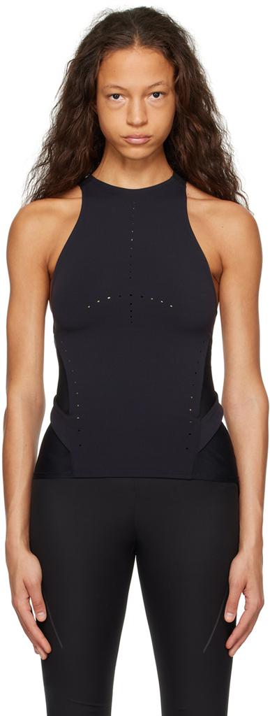 Hyein Seo Black Perforated Tank Top