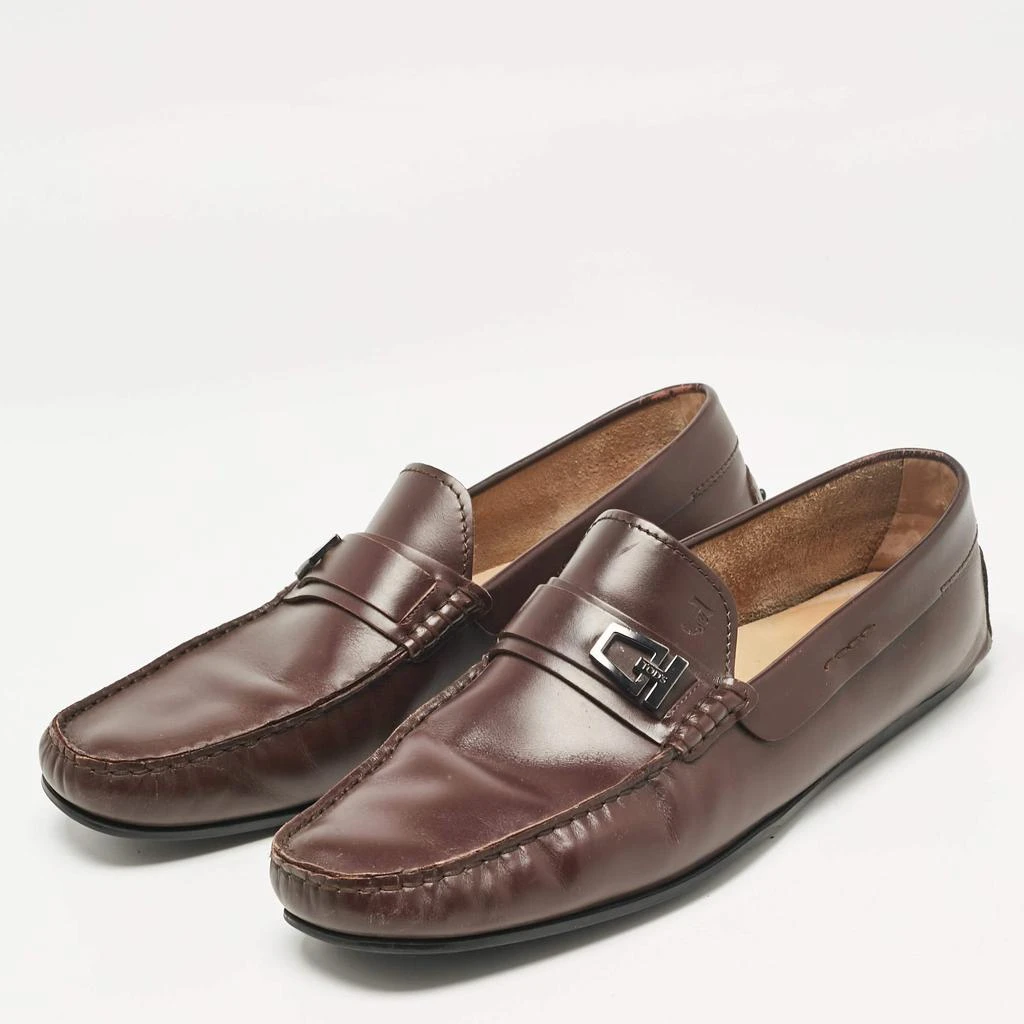 Tod's Tod's Brown Leather Slip On Loafers Size 43 2