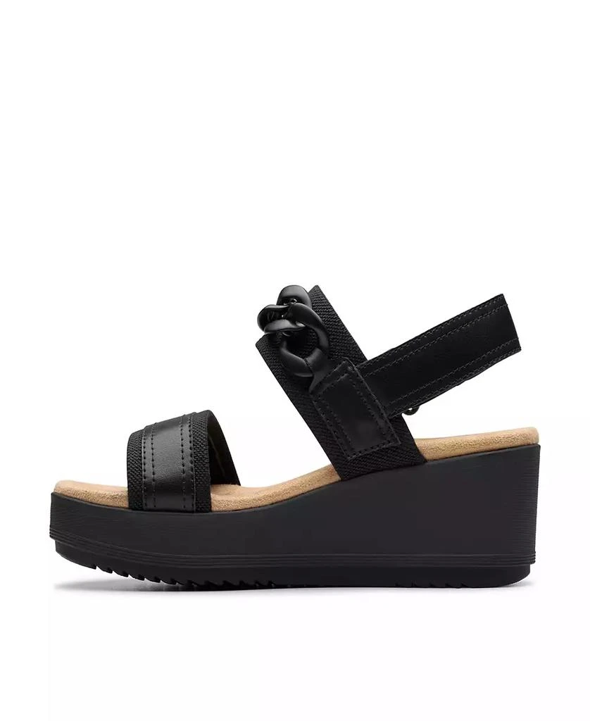 Clarks Collection Women's Wrenly Eve Wedge Sandals 6