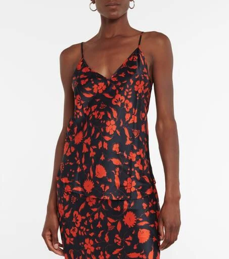 Lee Mathews Bella floral silk satin camisole 5