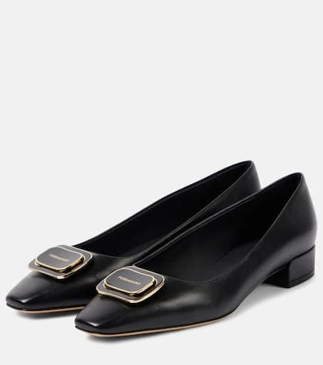 Salvatore Ferragamo Venera 20 leather ballet flats 4