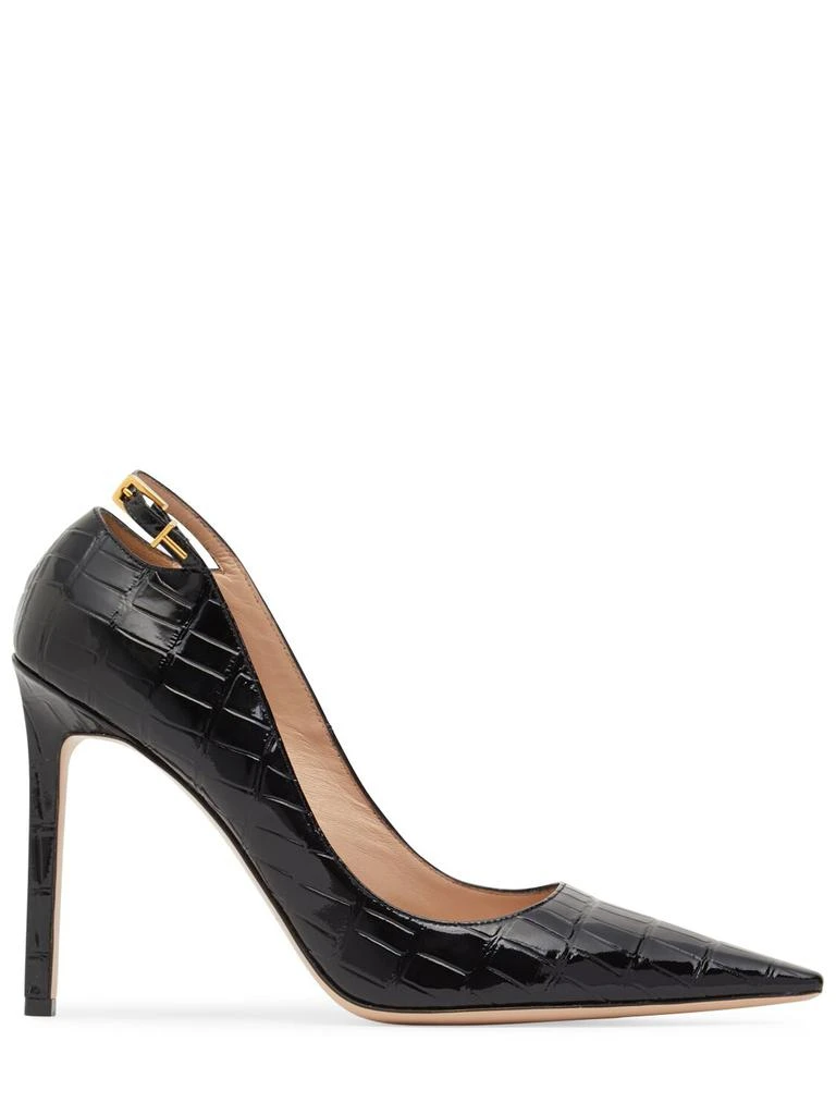 Tom Ford 105mm Angelina Croc Embossed Pumps 1