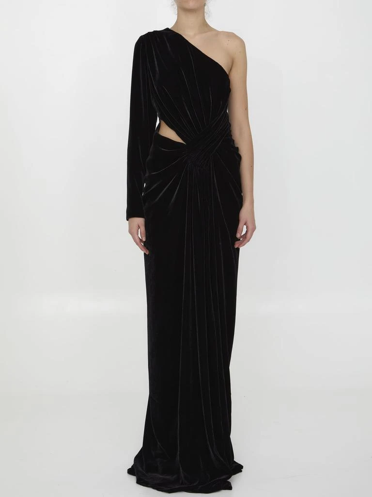 Costarellos Black Velvet Dress 1