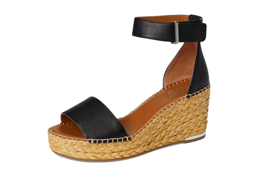 Franco Sarto Clemens Raffia Espadrille Wedge Heel Sandals 7