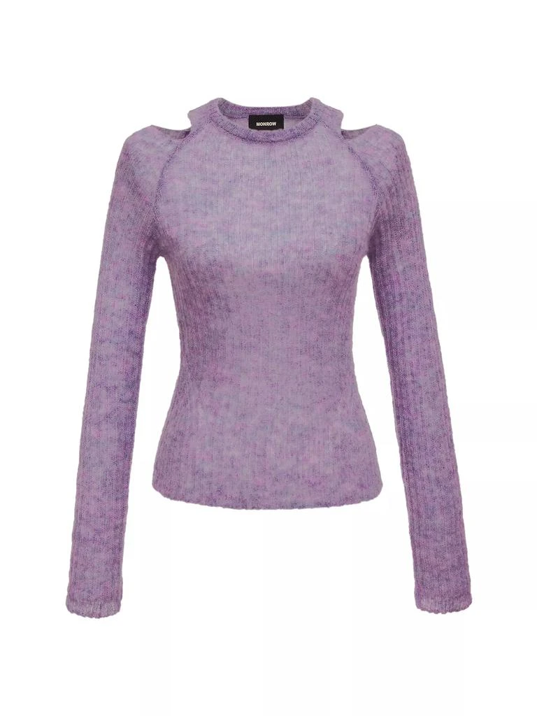 Monrow Shoulder Cut-Out Sweater 1
