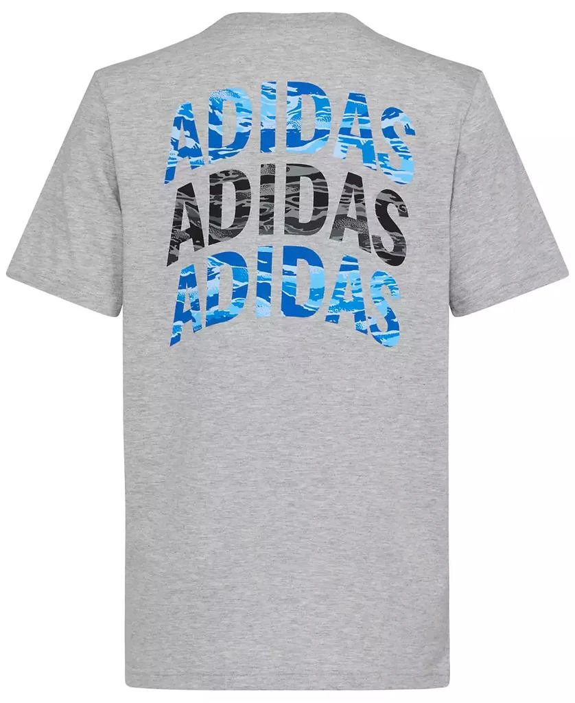 Adidas Big Boys Tiger Camo Logo Cotton-Blend T-Shirt 6