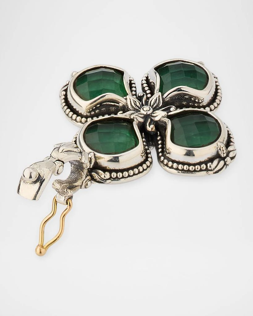 Konstantino Ivy Two-Tone Avernturine and Mother-Of-Pearl Charm Enhancer 4