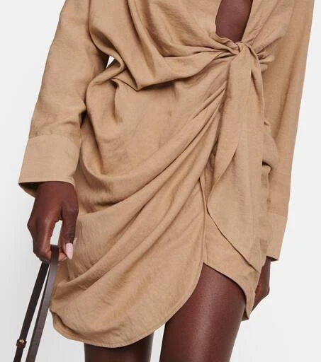 Jacquemus La Robe Bahia gathered minidress 5