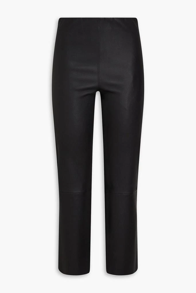 BY MALENE BIRGER Florentina cropped stretch-leather slim-leg pants 1