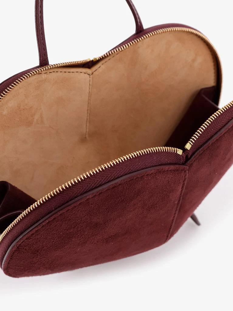 Alaia Le Coeur suede and leather shoulder bag 4