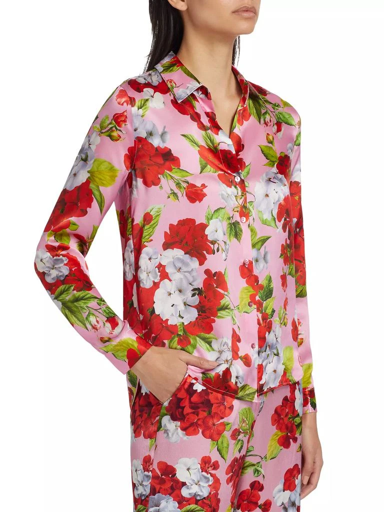 L'Agence Tyler Floral Silk Blouse 4