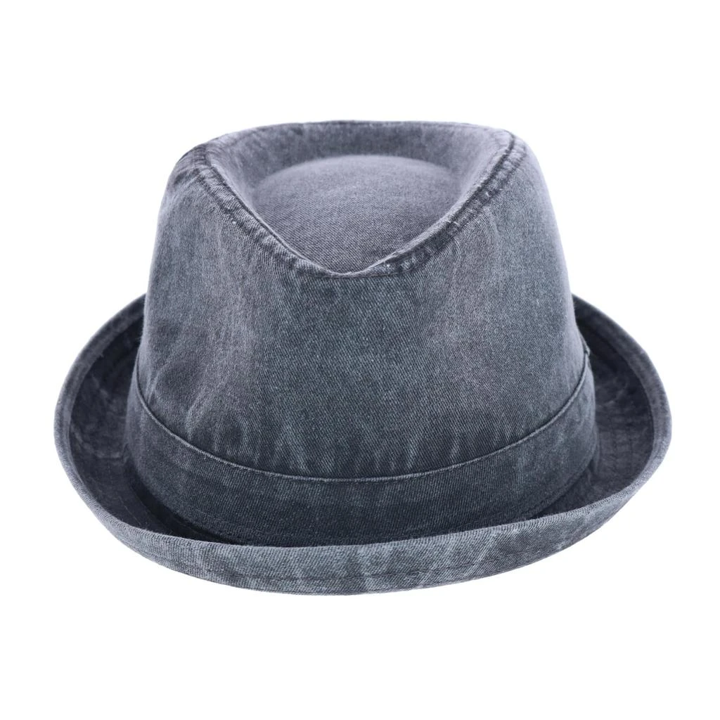 Epoch Hats Company Men's Washed Denim Cotton Fedora Hat 3