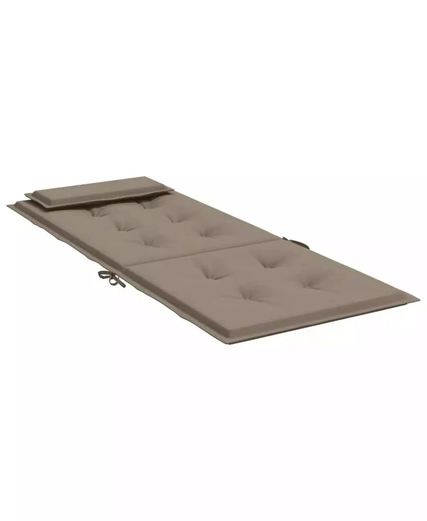 vidaXL Highback Chair Cushions 6 pcs Taupe Oxford Fabric 4