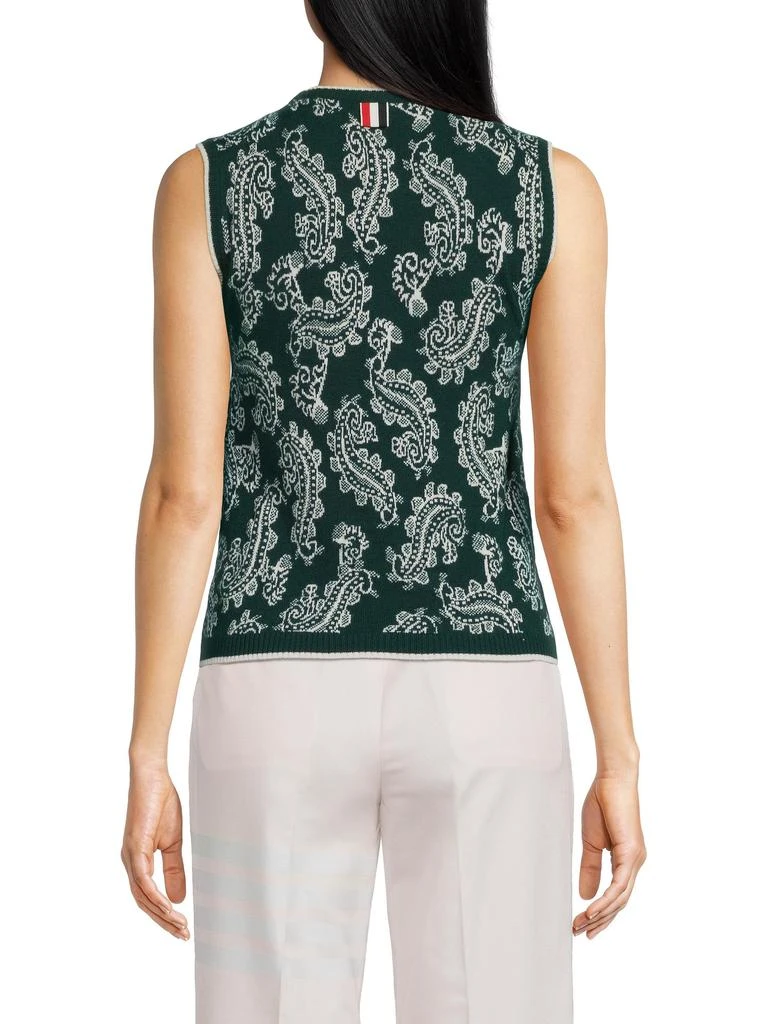 Thom Browne ​Paisley Cashmere Shell Top 2