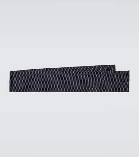 Tom Ford Polka-dot wool, silk, and cashmere scarf 1