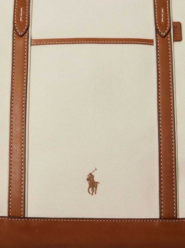 Ralph Lauren Canvas travel bag with leather profiles 5