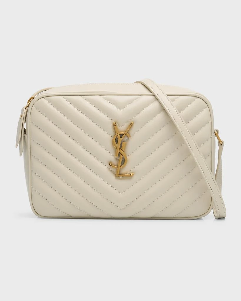 Yves Saint Laurent Lou Medium YSL Camera Bag with Pocket in Quilted Leather 1