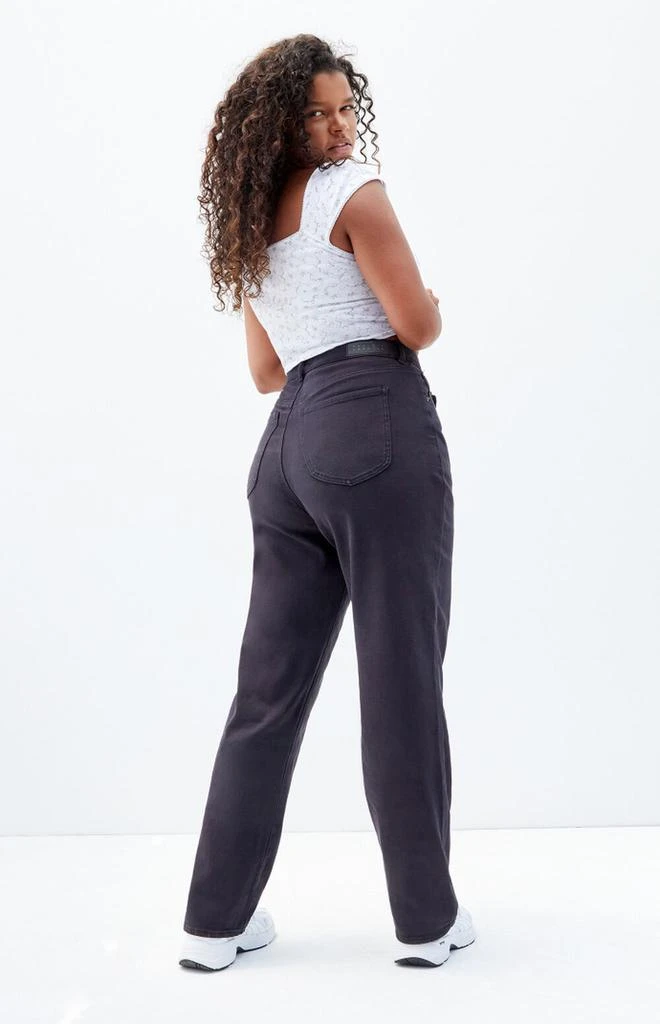 PacSun Stretch Black Curve Dad Jeans 4