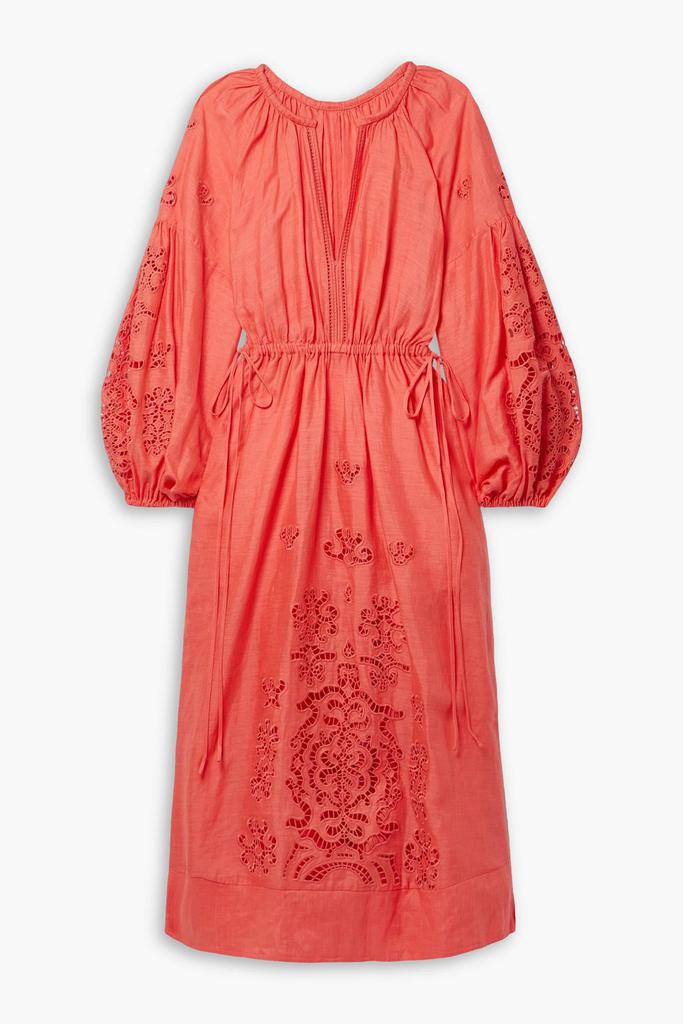 A.L.C. Capri broderie anglaise linen midi dress