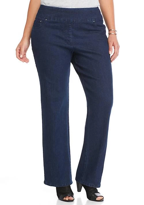 Ruby Rd Rd Plus Size Stretch Denim Pants   Short Length 1