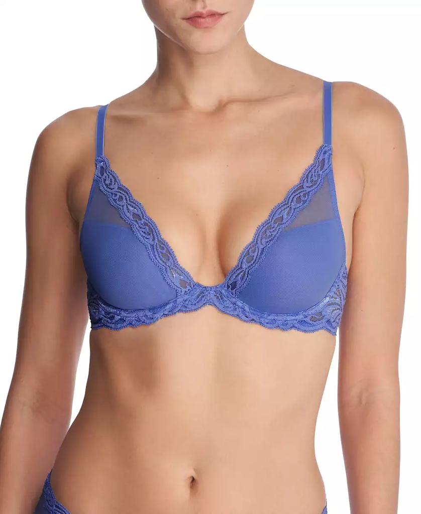 Natori Women's Feathers Lace Contour Underwire Plunge Bra 730023