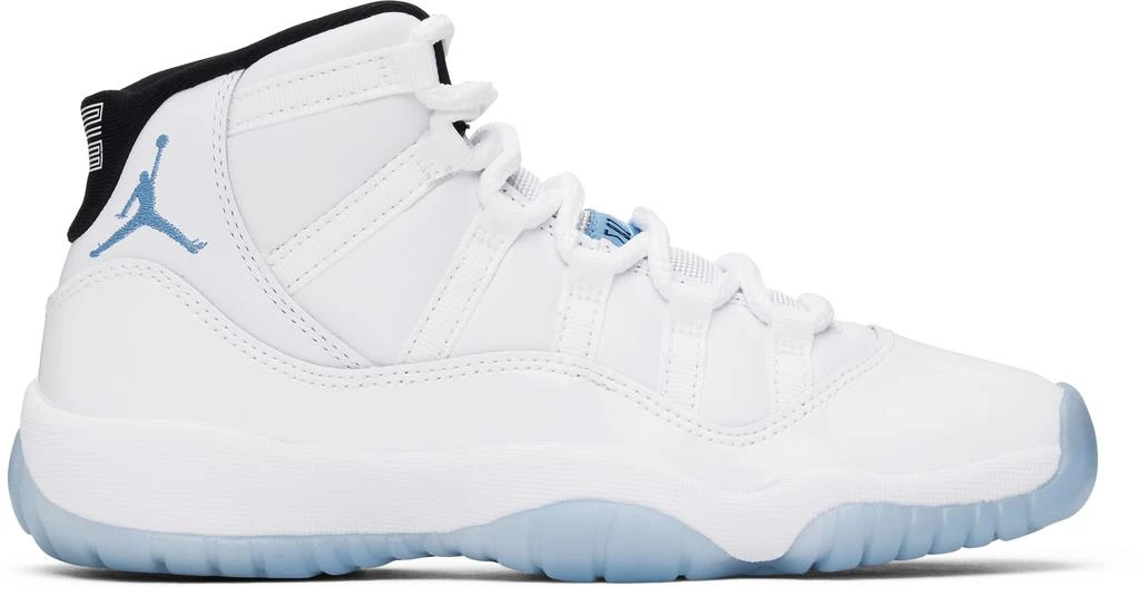 Jordan Big Kids White & Blue Air Jordan 11 Sneakers 1