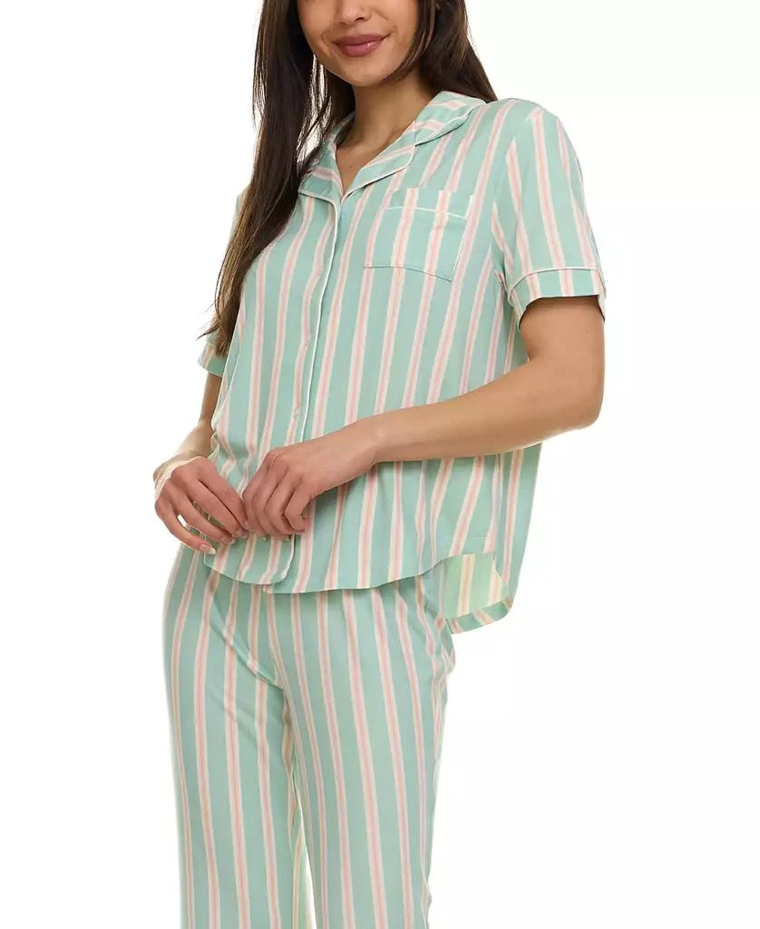 Flora Nikrooz Women's Annie Printed Capri Pajama Set 6