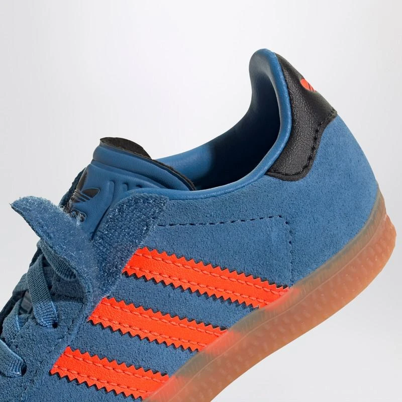 Adidas Gazelle Focus Blue/Solar Orange Sneaker with elasticated laces 5