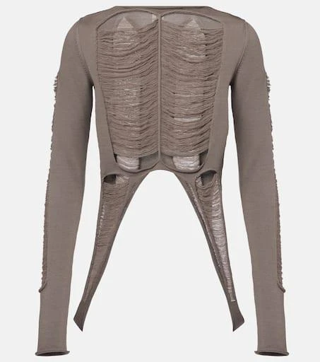 Rick Owens Distressed wool top 1