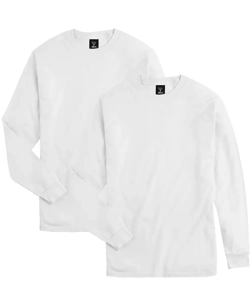 Hanes Beefy-T Unisex Long-Sleeve T-Shirt, 2-Pack 3