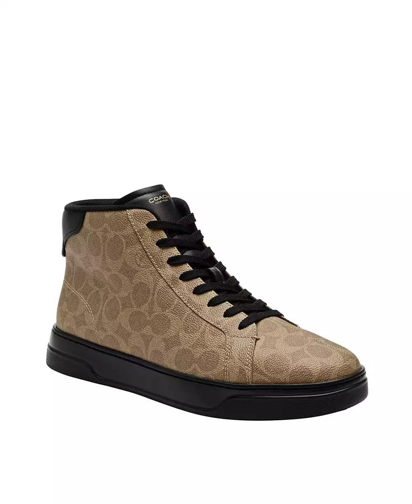 Coach Men's Highline Signature Canvas High Top Sneaker 1