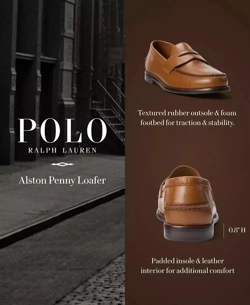 Ralph Lauren Men's Alston Leather Penny Loafers 6