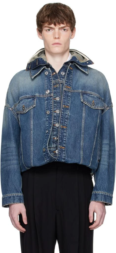 Jean Paul Gaultier Blue 
The Double
 Denim Jacket