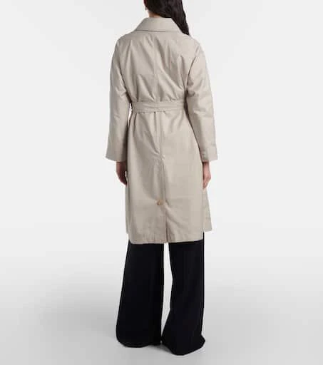Max Mara The Cube Orleans belted twill coat 3