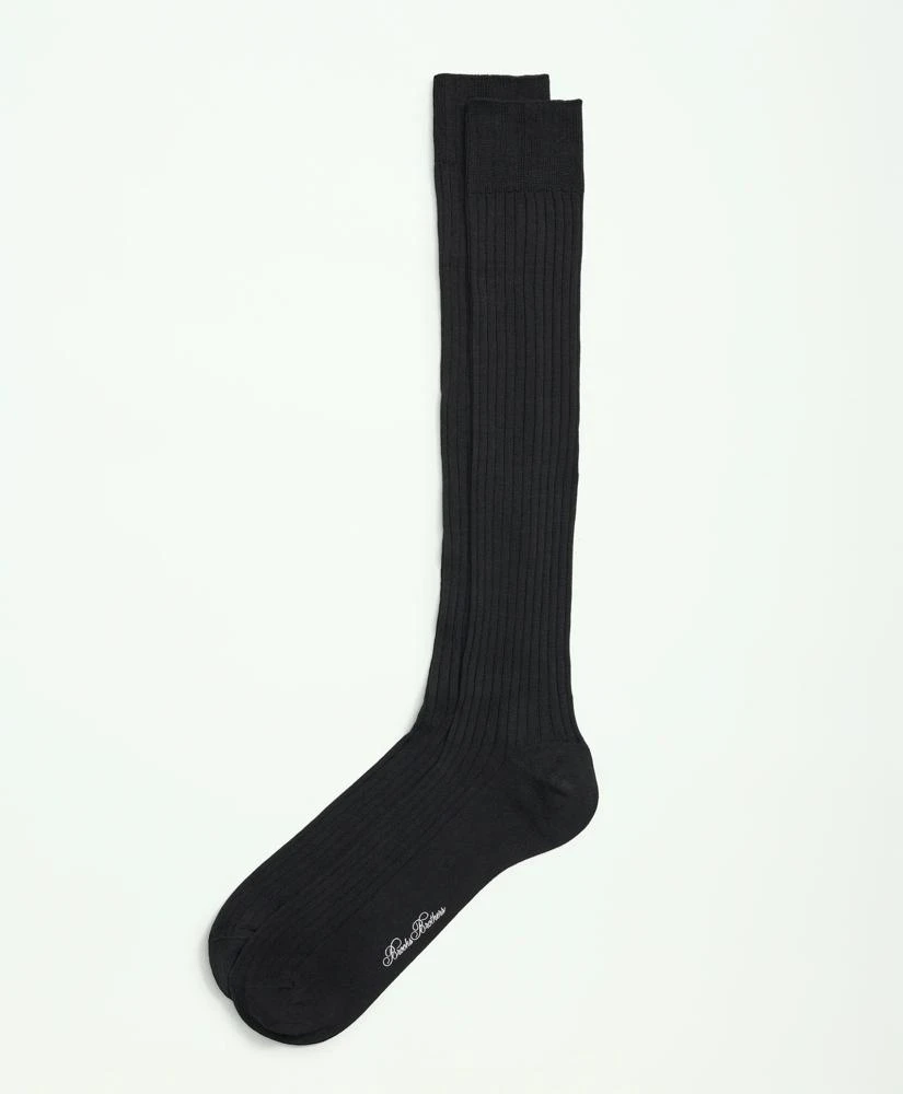Brooks Brothers Pima Cotton Blend Over-the-Calf Socks 1