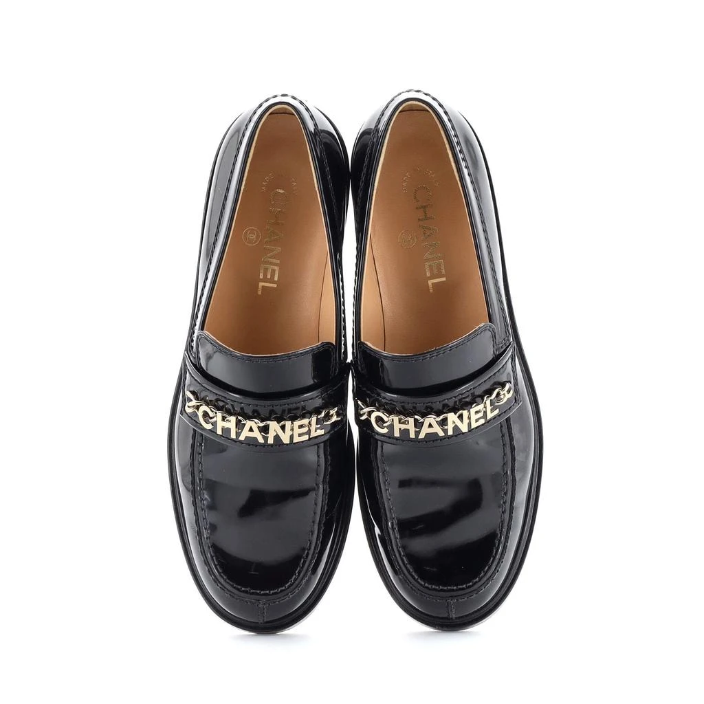 Chanel Women's Logo Loafers Patent 2