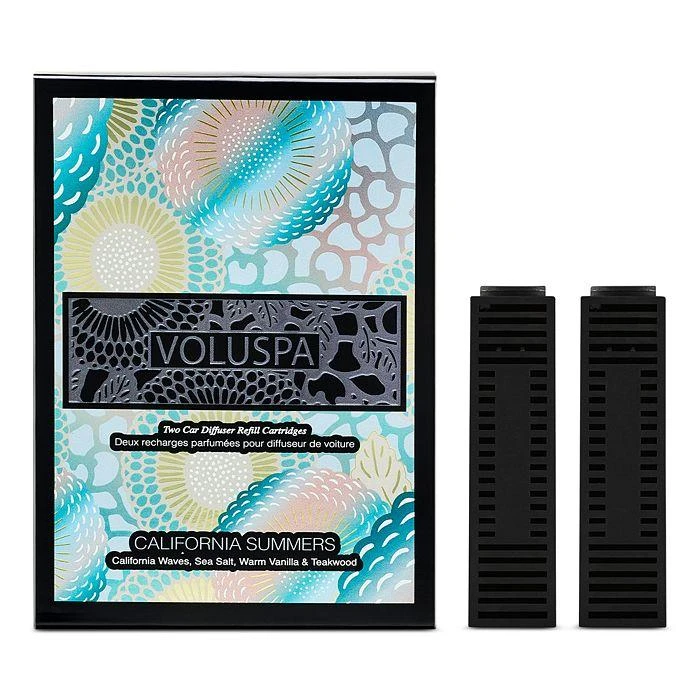 Voluspa California Summers Car Diffuser Twin Refill Cartridge