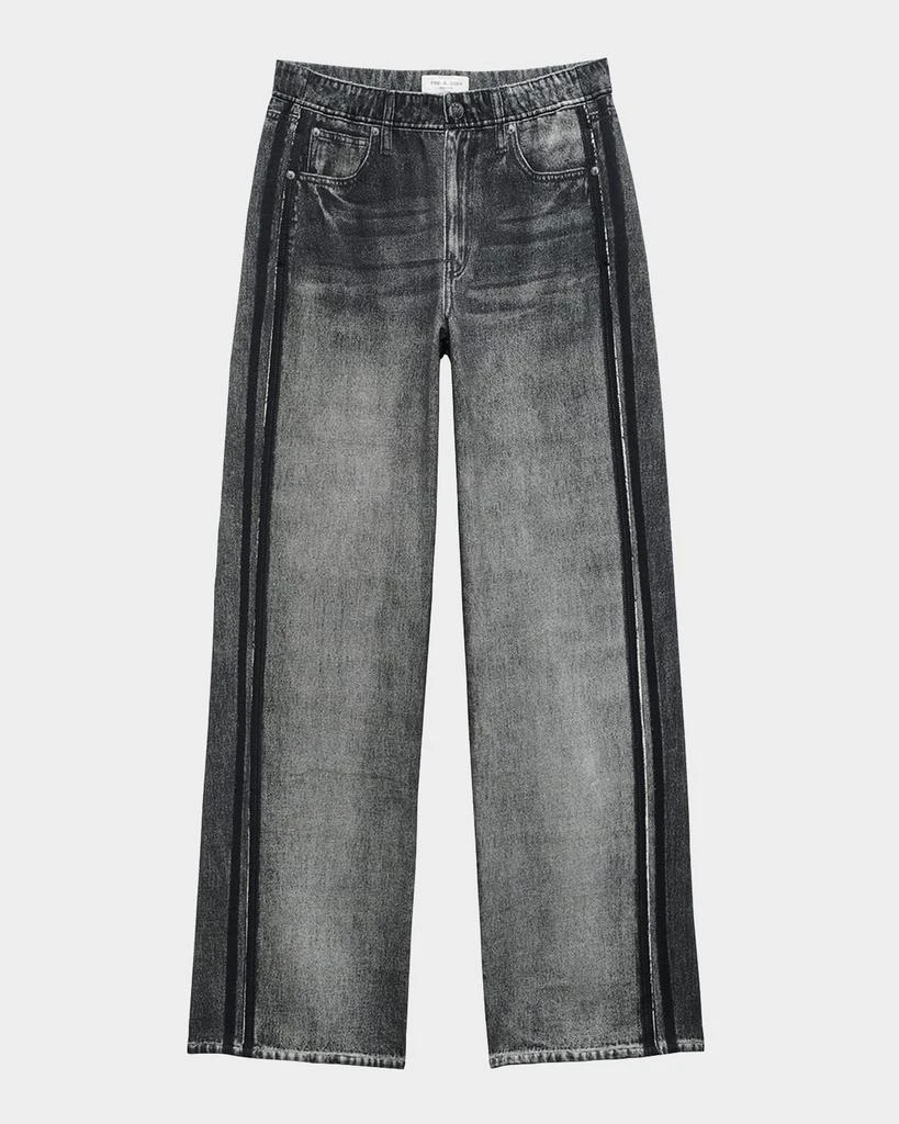 Rag & Bone Miramar Cotton-Terry Wide-Leg Track Pants 1