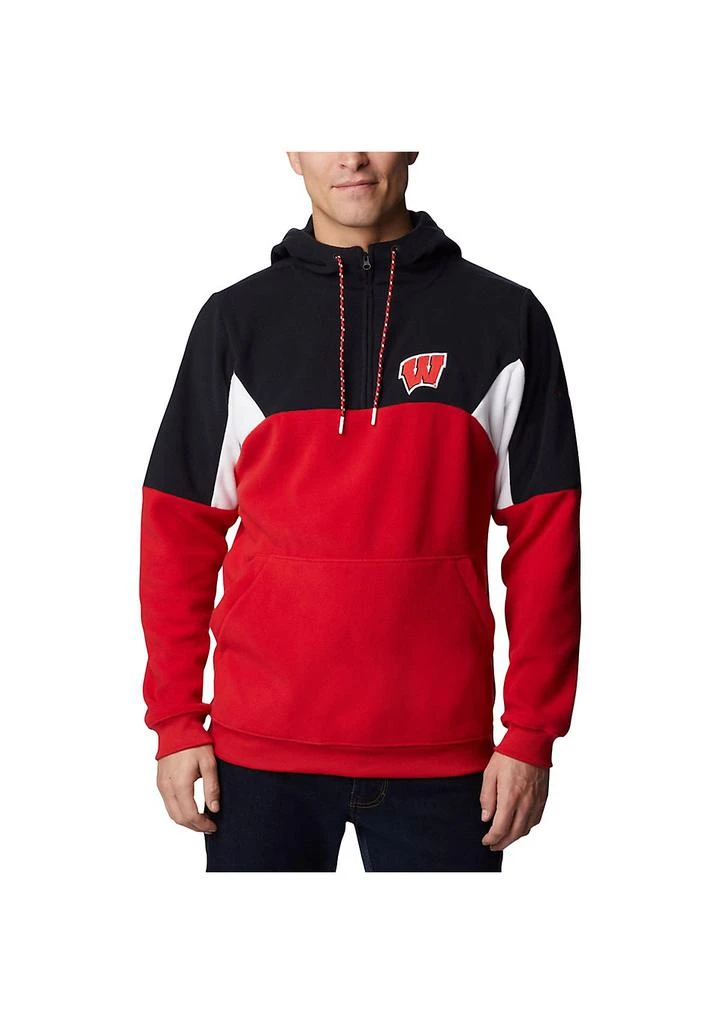 Columbia NCAA Wisconsin Badgers Lodge Quarter-Zip Hoodie