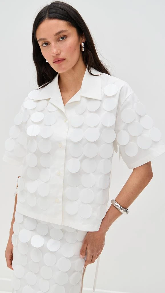 MSGM Paillettes Collar Blouse 1