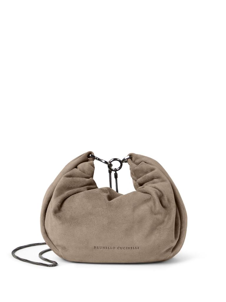 ショルダーバッグ・ポシェット BRUNELLO CUCINELLI Brioche hobo bag in suede Brunello Cucinelli Brioche Hobo Bag in Suede | Saks Fifth Avenue