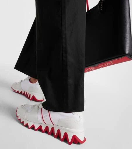 Christian Louboutin Nastroshark Donna leather and canvas sneakers 7