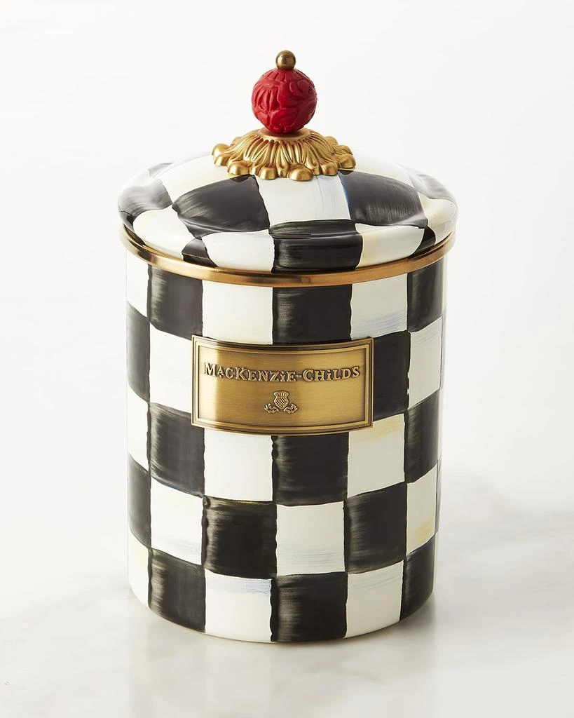 MacKenzie-Childs Courtly Check Medium Canister 1