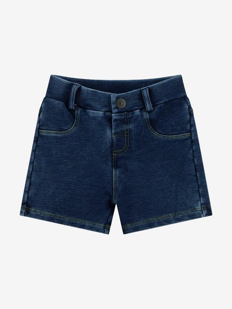 GUESS Baby Boys Denim Short Set in White 4